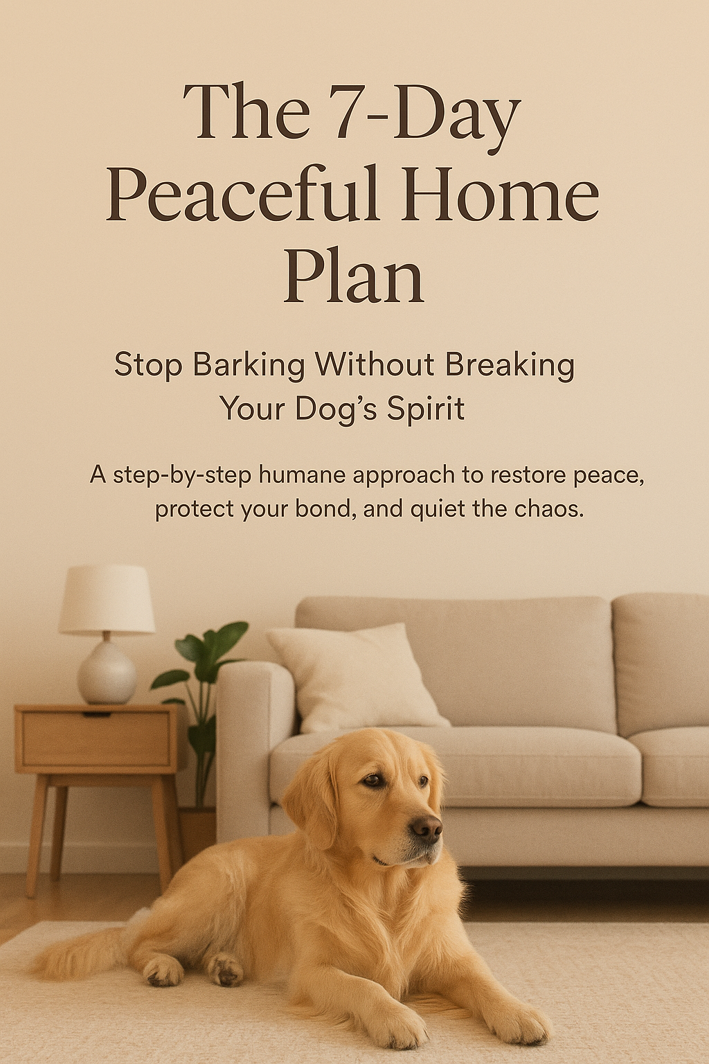 The 7-Day Peaceful Home Plan: Stop Barking Without Breaking Your Dog's Spirit